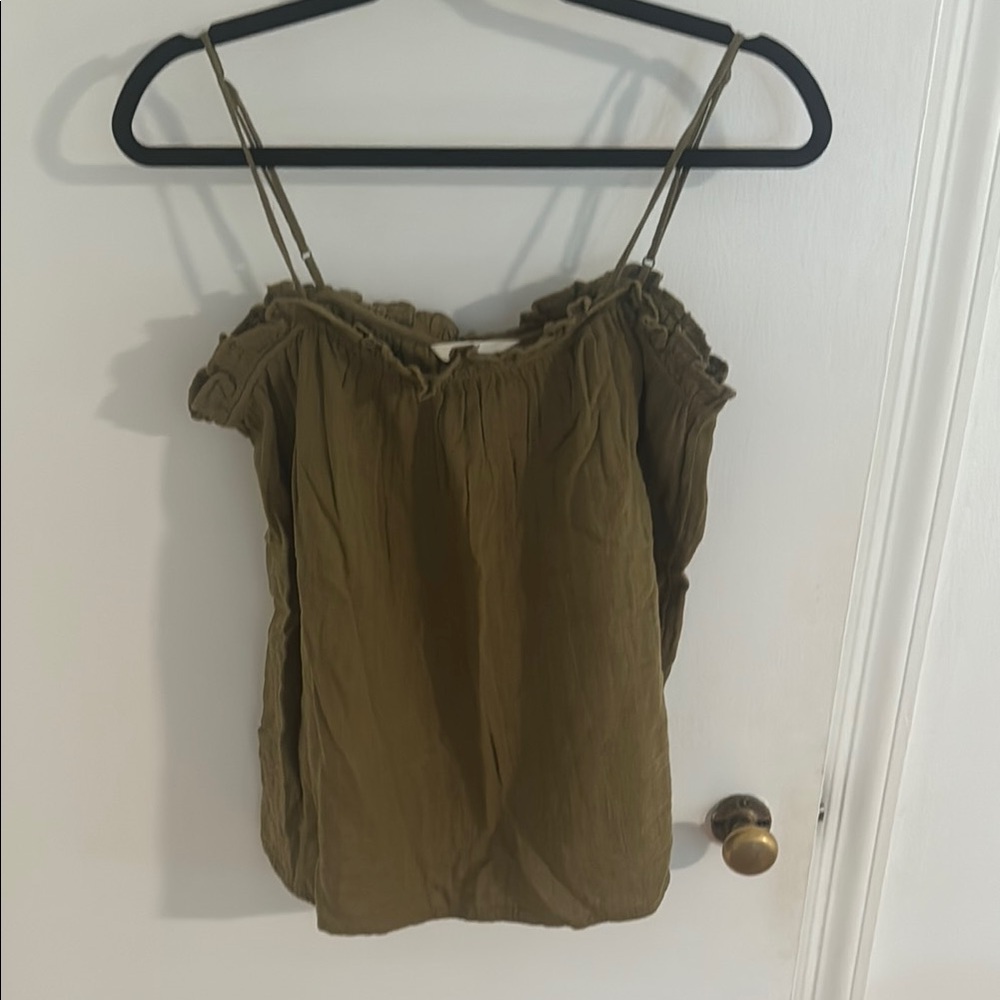 Olive Green Women's Top